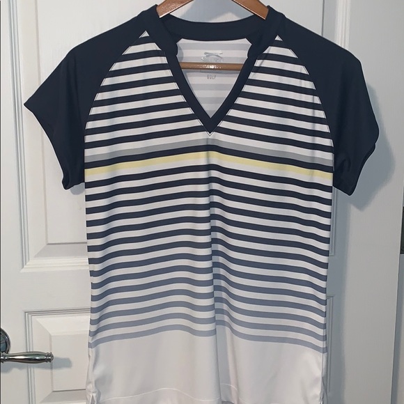 Slazenger Tops - ⛳️ slazenger short sleeve striped golf shirt